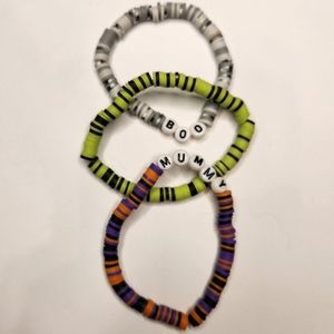 Halloween beaded bracelets